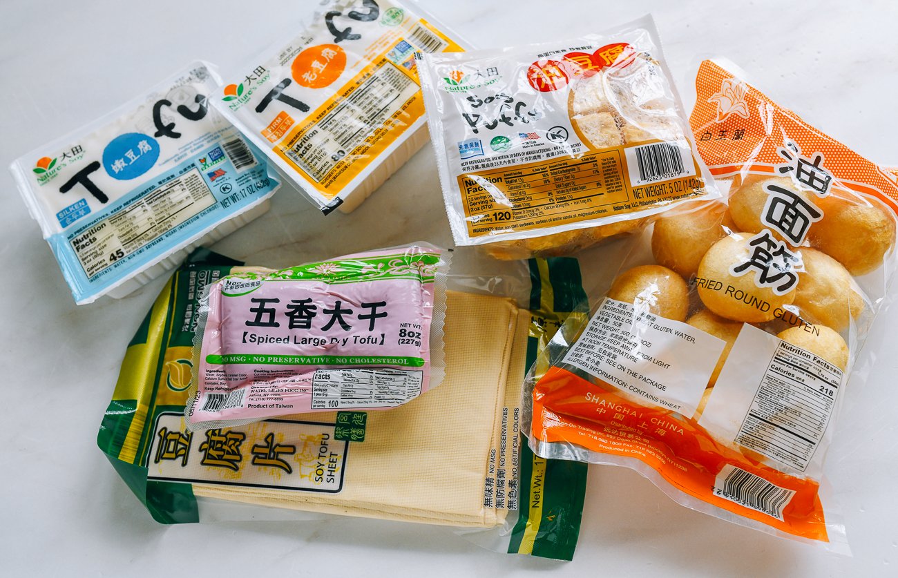 Tofu, Bean Curd, and Seitan ingredients