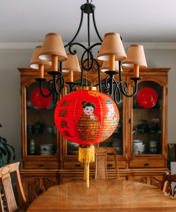 Chinese Lantern in dining room